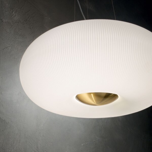 Ideal Lux - Lampadario LED a sospensione con filo ARIZONA 3xGX53/9W/230V diametro 40 cm bianco