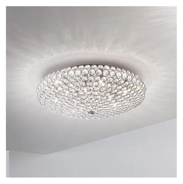Ideal Lux - Plafoniera LED di cristallo KING 5xG9/3W/230V diametro 38 cm cromo