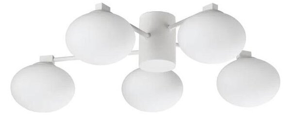 Ideal Lux - Lampadario a plafone LED HERMES 5xG9/3W/230V diametro 60 cm bianco