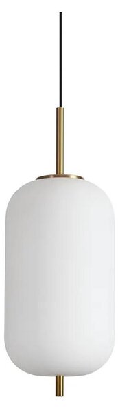 Ideal Lux - Lampadario LED a sospensione con filo UMILE LED/20W/230V diametro 22 cm CRI 90 ottone/bianco