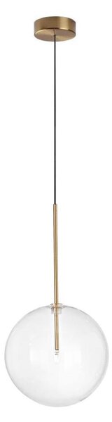 Ideal Lux - Lampadario LED a sospensione con filo EQUINOXE 1xG4/2W/230V diametro 25 cm ottone/limpido