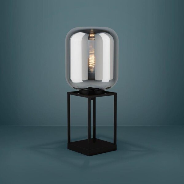Eglo 39988 - Lampada da tavolo BULCIAGO 1xE27/40W/230V fumé