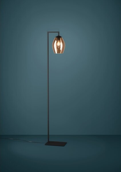 Eglo 390255 - Lampada con piedistallo ESTANYS 1xE27/40W/230V marrone