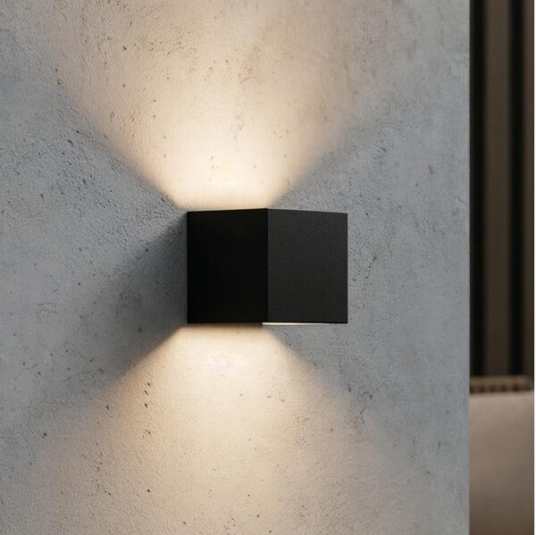 Ideal Lux - Applique a LED da esterno ATOM LED/12W/230V IP54 nero