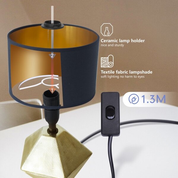 Aigostar - Lampada da tavolo 1xE14/40W/230V