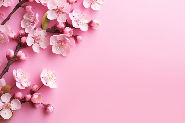 Carta da parati Gruppo di fiori rosa su sfondo rosa, Carta da parati 3d fiori, Carta da parati popolare, u96628 - Tapeko.it