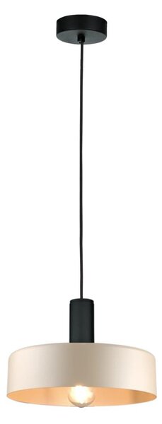 Lampadario a sospensione con filo LATTE 1xE27/60W/230V beige/nero