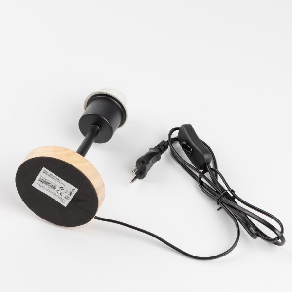 Brilagi - Lampada da tavolo NUBILA WOOD 1xE27/25W/230V quercia/nero