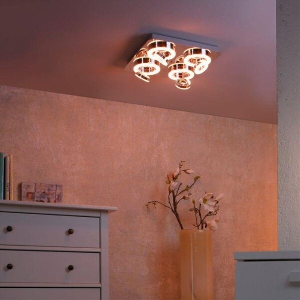 JUST LIGHT. 14662-17 - LED RGBW Faretto dimmerabile TIM 4xLED/5,9/230V + +TC