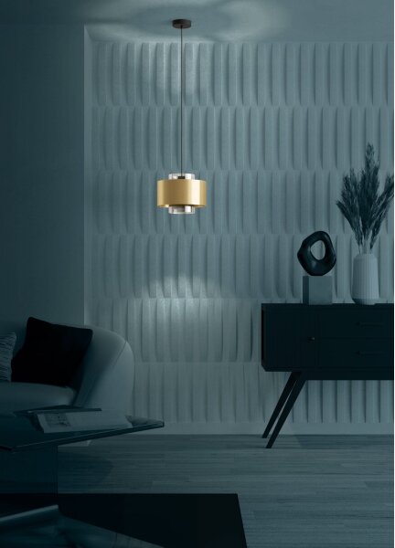 Eglo 390066 - Lampadario a sospensione con filo DUGLIA 1xE27/40W/230V oro