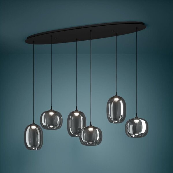Eglo 390415 - Lampadario a sospensione con filo LED dimmerabile LARVA 6xLED/3,7W/230V 2700-6500K+RC