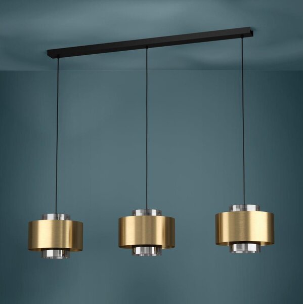 Eglo 390067 - Lampadario a sospensione con filo DUGLIA 3xE27/40W/230V oro