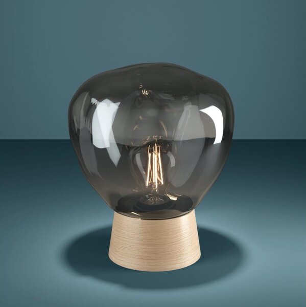 Eglo 390321 - Lampada da tavolo MAGACELA 1xE27/40W/230V fumé