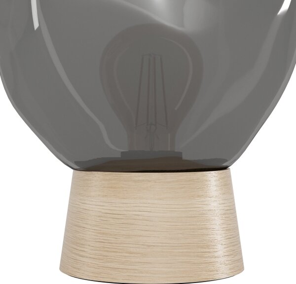 Eglo 390321 - Lampada da tavolo MAGACELA 1xE27/40W/230V fumé