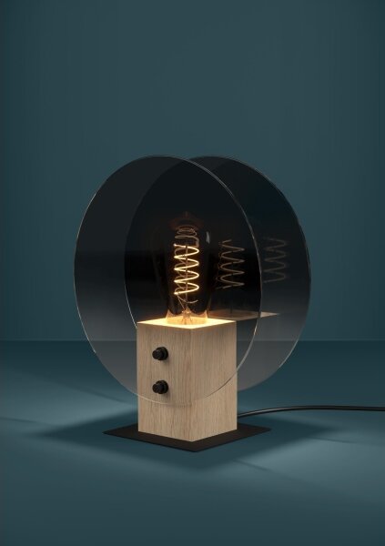Eglo 390143 - Lampadario a sospensione con filo MILLENA 1xE27/40W/230V fumé