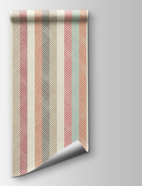 Carta da parati Sfondo colorato con disegno a zig zag, Carta da parati design, Carta da parati popolare, u96798 - Tapeko.it