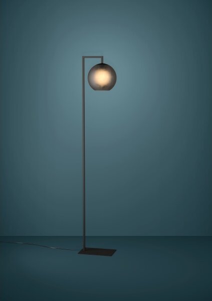 Eglo 390254 - Lampada con piedistallo ARANGONA 1xE27/40W/230V fumé