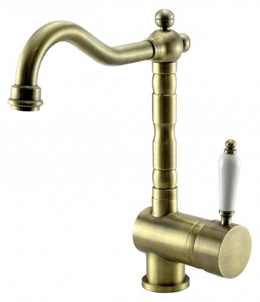 Edward Rubinetto da cucina in stile retrò con bocca girevole Bronzo classico 1208957129