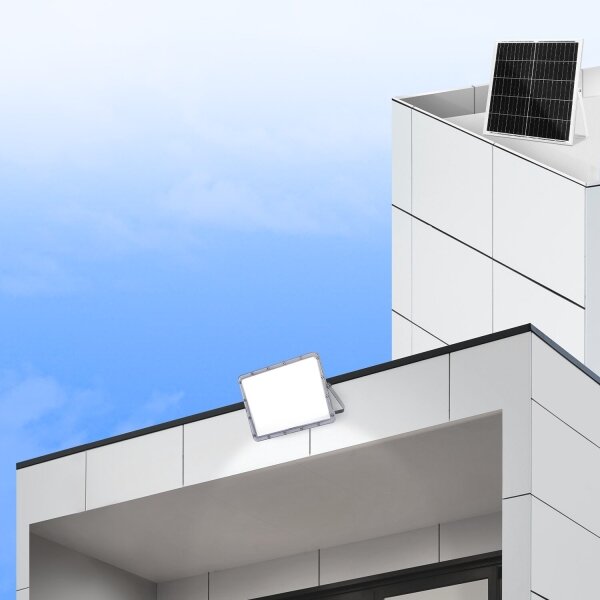 Aigostar - Faro solare LED dimmerabile LED/200W/3,2V IP65 + telecomando