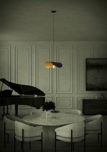 Eglo 390393 - Lampadario a sospensione con filo SACEDA 1xE27/40W/230V 53 cm nero/oro