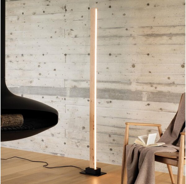 Ideal Lux - Lampada da terra dimmerabile a LED CRAFT LED/26W/230V CRI 90 faggio