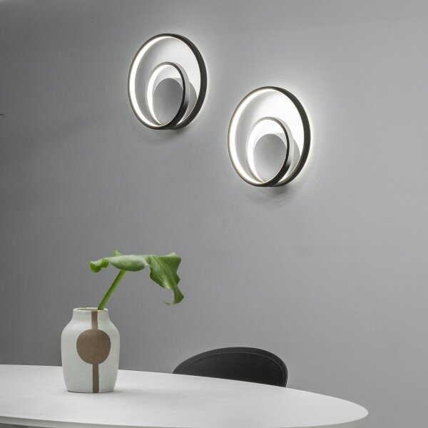 Ideal Lux - Applique a LED dimmerabile OZ LED/28W/230V CRI 90 nero