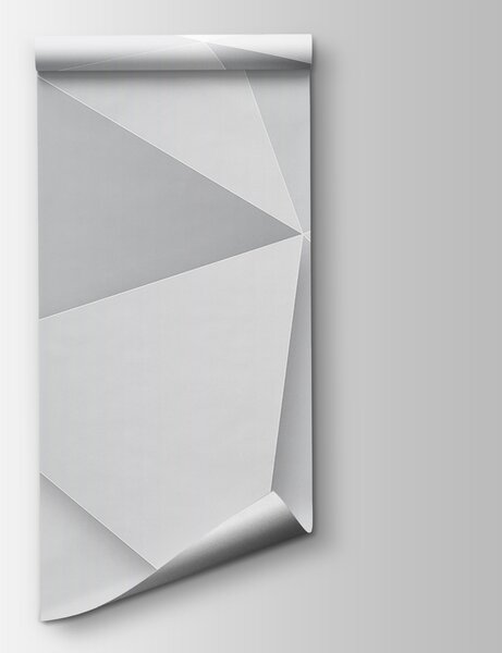 Carta da parati Disegno a triangolo bianco, Carta da parati 3d figure, Carta da parati popolare, u96897 - Tapeko.it