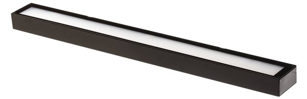 MCJ Applique a LED Mera, larghezza 80 cm, nero, 3000K