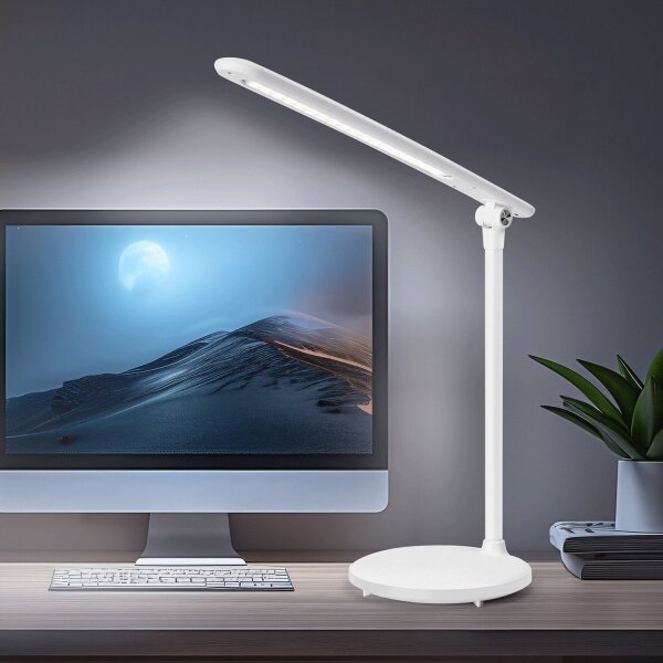 Aigostar - Lampada da tavolo LED dimmerabile ricaricabile 3W 5V 1800mAh