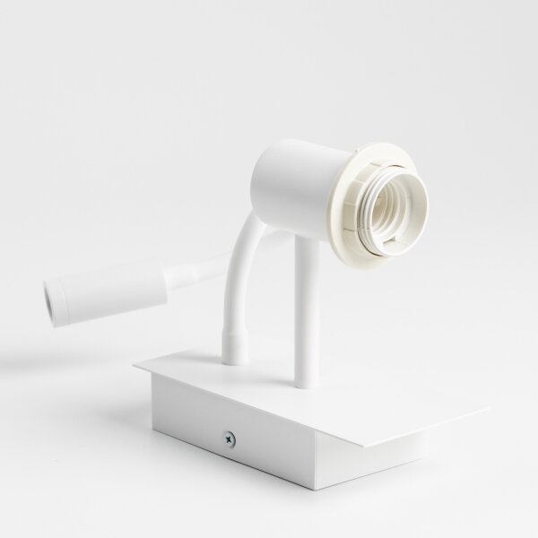 Brilagi - Applique a LED NUBILA 1xE27/25W/230V + LED/3W bianco/marrone