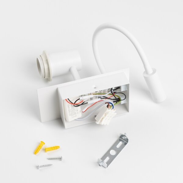 Brilagi - Applique a LED NUBILA 1xE27/25W/230V + LED/3W bianco/marrone