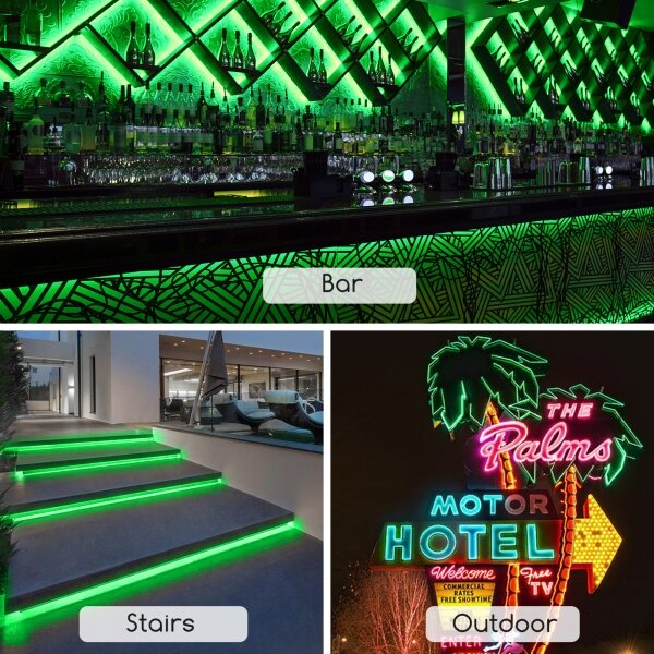 Aigostar - Striscia LED 350W/230V 50m verde IP65