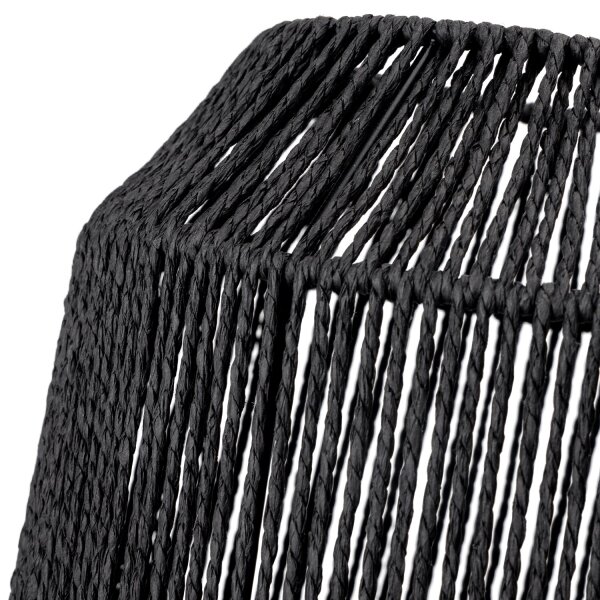 Aigostar - Lampadario a sospensione con filo 1xE27/60W/230V nero