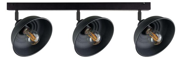 Faretto FAUN 3xE27/60W/230V nero