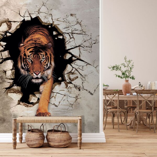 Carta da parati tigre 3D, Carta da parati 3D, u97031 : Uwalls.it