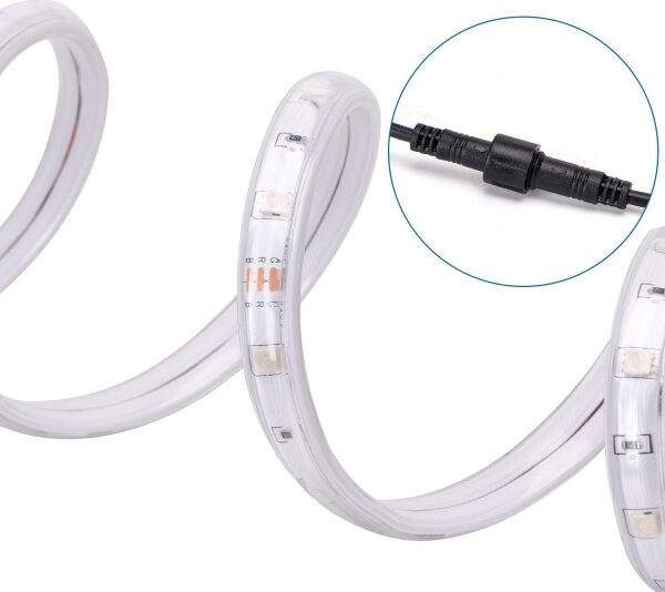 Aigostar - LED RGB Striscia solare dimmerabile LED/20W/3,2V 20 m IP65 + +TC
