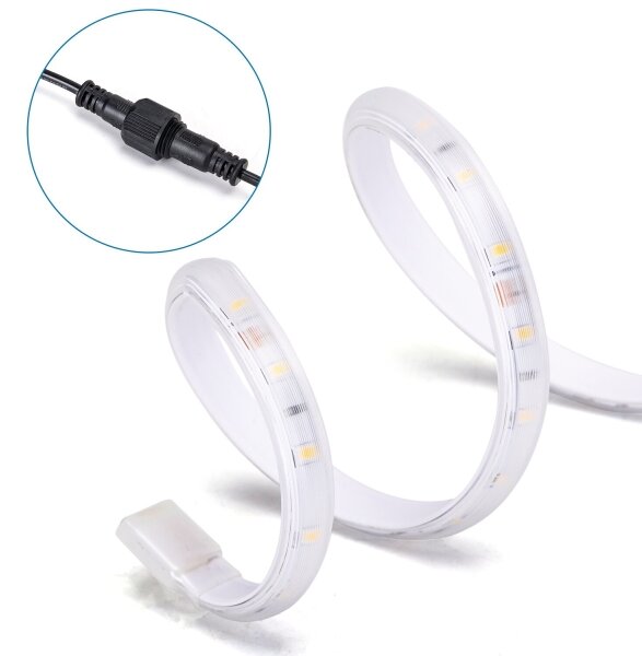 Aigostar - Striscia LED solare dimmerabile LED/20W/3,2V 20 m 6500K IP65 + DO