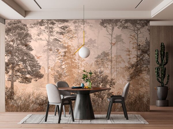 Carta da parati Foresta in stile grunge, Carta da parati Natura, u97057 : Uwalls.it