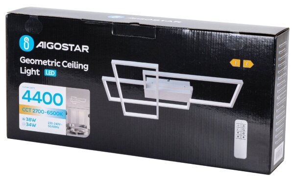 Aigostar - Plafoniera LED dimmerabile LED/38W/230V 2700-6500K + +TC