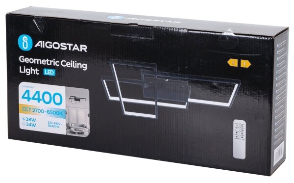 Aigostar - Plafoniera LED dimmerabile LED/38W/230V 2700-6500K + +TC