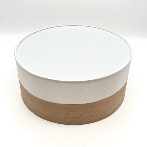 Plafoniera SIRJA WOOD 1xE27/15W/230V diametro 35 cm bianco/quercia