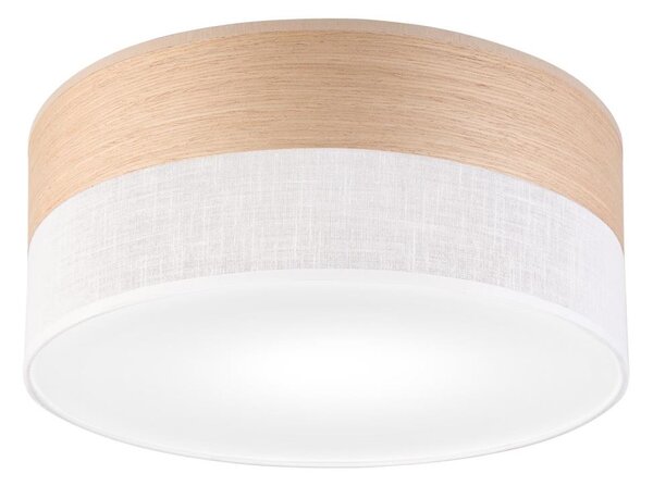 Plafoniera SIRJA WOOD 1xE27/15W/230V diametro 35 cm bianco/quercia