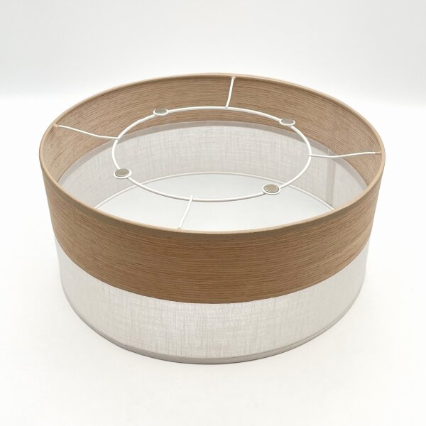 Plafoniera SIRJA WOOD 1xE27/15W/230V diametro 35 cm bianco/quercia
