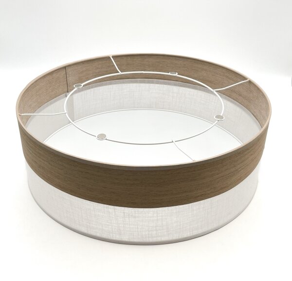 Plafoniera SIRJA WOOD 2xE27/15W/230V diametro 45 cm bianco/quercia