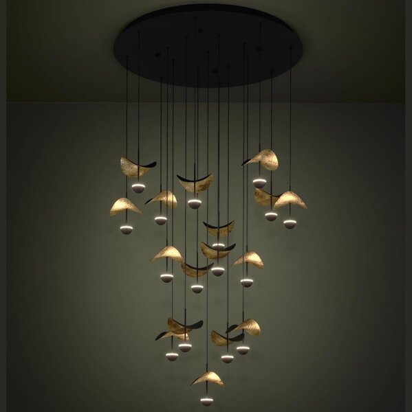 Eglo 390341 - Lampadario a sospensione con filo LED dimmerabile DRACERA 17xLED/2,3W/230V diametro 78 cm