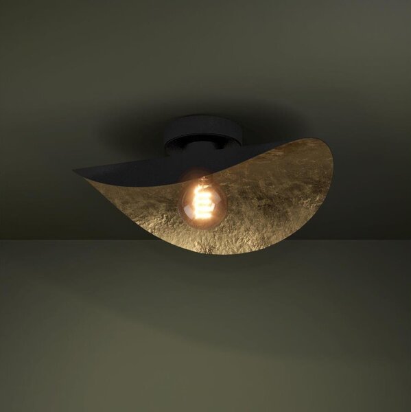Eglo 390391 - Plafoniera SACEDA 1xE27/40W/230V nero/oro
