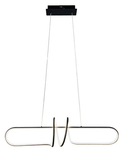 Lampadario LED a sospensione con filo VERTIGO LED/54W/230V nero