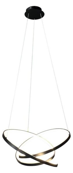 Lampadario LED a sospensione con filo EMPOLI LED/55W/230V nero