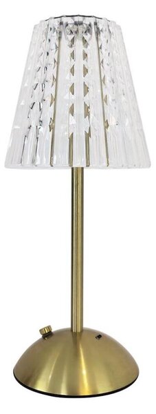 LED Lampada da tavolo ricaricabile touch dimmerabile ELBA LED/1,6W/800 mAh oro/limpido