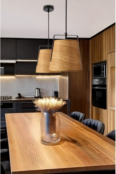 Lampadario a sospensione con filo MILBURY 1xE27/40W/230V marrone